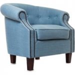 Brixton Sky Fabric Accent Chair