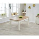 Somerset 180cm Oak and Cream Extending Dining Table