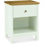 Atlanta Two Tone 1 Drawer Bedside Table