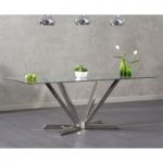 Reno 200cm Rectangular Glass Dining Table