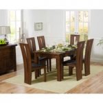 Normandy 150cm Dark Solid Oak Extending Dining Table with Montreal Chairs