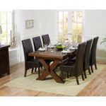 Bordeaux 200cm Dark Solid Oak Extending Dining Table with WNG Chairs