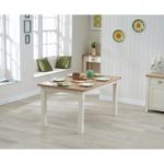Somerset 130cm Oak and Cream Dining Table