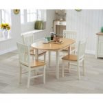 Ex-Display Amalfi Cream Extending Dining Table with 4 Chairs