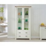 Somerset Oak and Cream Display Cabinet