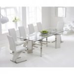 Mozart 160cm Extending Glass Dining Table with Hampstead Z Chairs