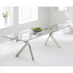 Puccini 200cm Extending Glass Dining Table