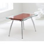 Ritz Red Extending Glass Dining Table