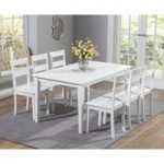Chiltern 150cm White Dining Table Set with Chairs