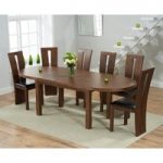 Chelsea Dark Oak Extending Dining Table with Montreal Chairs