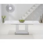 Tula 160cm Extending White High Gloss Dining Table