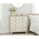 Camden Ash and Cream 2 Over 3 Drawer Chest