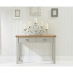 Somerset Oak and Grey Console Table