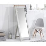 Somerset Oak and Grey Cheval Mirror