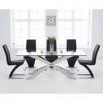 Juniper 200cm Glass Dining Table with Hampstead Z Chairs