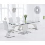 Liberty 160cm Extending Glass Dining Table with Hampstead Z Chairs