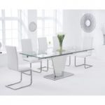 Liberty 160cm Extending Glass Dining Table with Malaga Chairs