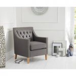 Chatsworth Chesterfield Grey Fabric Armchair