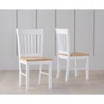 Amalfi Oak and White Dining Chairs