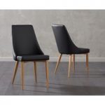Ashford Black Faux Leather Dining Chairs