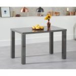 Atlanta 120cm Dark Grey High Gloss Dining Table