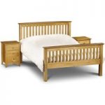 Basel High Foot End Solid Pine Bed