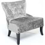 Fitzrovia Crushed Velvet Silver Chair
