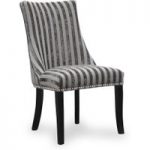 Baudelaire Velvet Stripe Mink Chairs