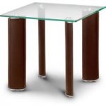 Boston Glass and Leather Lamp Table
