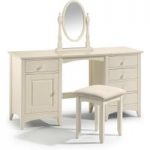 Candor Pine Twin Pedestal Shaker Style Dressing Table Set