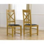 Cheshire Solid Oak and Leather Dining Chairs