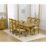 Cheshire 200cm Solid Oak Extending Dining Table with Cheshire Chairs