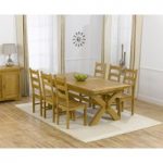 Cheshire 200cm Solid Oak Extending Dining Table with Vermont Chairs