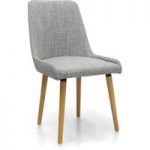 Campania Grey Weave Fabric Dining Chairs