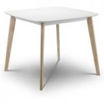 Manor Oak and White 90cm Square Dining Table