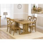 Cavendish 165cm Oak All Sides Extending Table with Cavendish Chairs