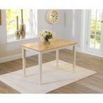 Ex-Display Chiltern 115cm Oak and Cream Dining Table