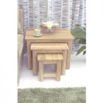 Rhone Solid Oak Nest of Tables