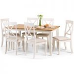 Daventry 150cm Oak and White Dining Table and Chairs