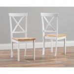 Epsom Oak and White Dining Chairs