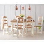 Eton 120cm Solid Pine and Ash Kitchen Table with Eton Chairs