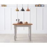 Eton Grey 90cm Solid Pine and Ash Kitchen Table