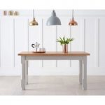 Eton Grey 150cm Solid Pine and Ash Kitchen Table