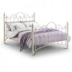 Florence Stone White Metal Bed €“ Single, Double or King