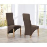 Henley Cinnamon Brown Fabric Dining Chairs