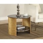 Corsair Oak Round Lamp Table