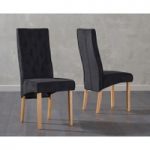 Juliette Black Fabric Chairs