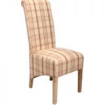 Krista Rupert Check Fabric Dining Chairs