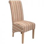Krista Stripe Fabric Dining Chairs