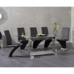 Lexington 180cm Glass Dining Table with Hampstead Chairs